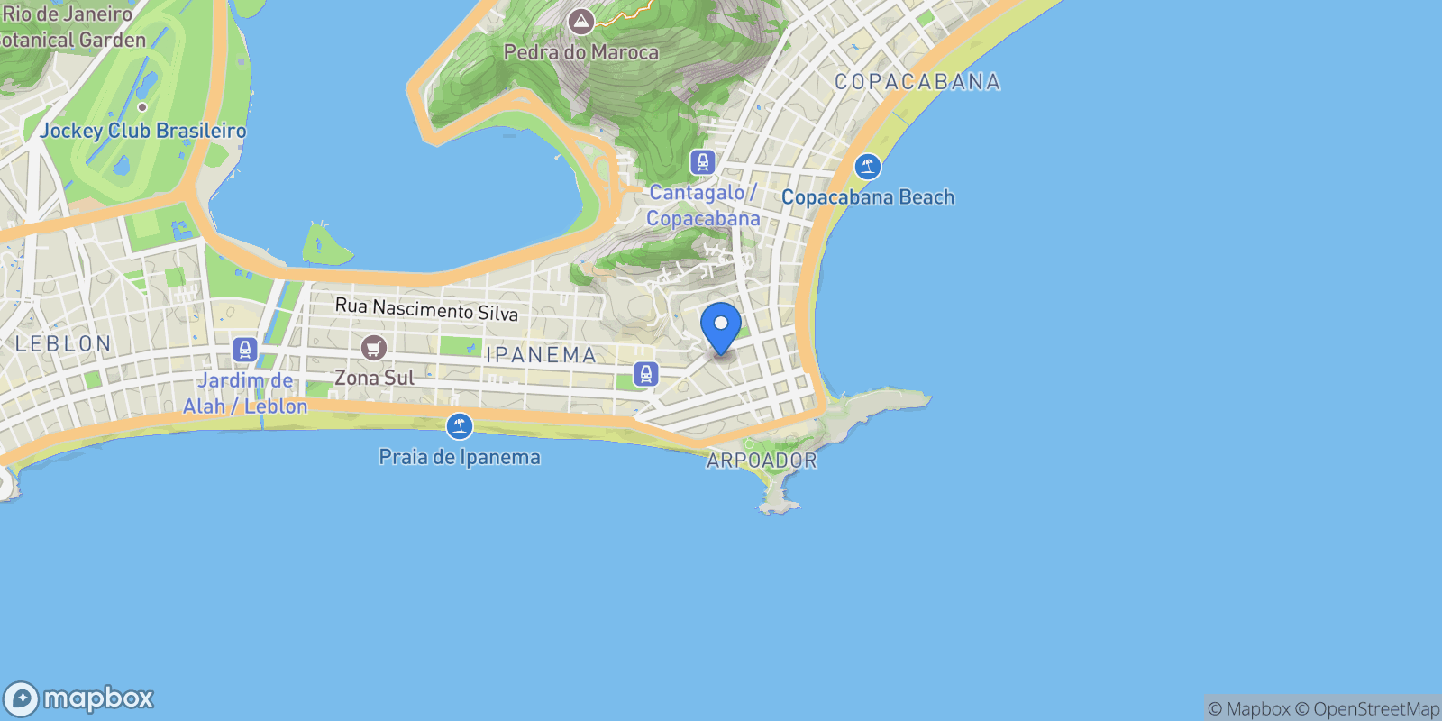 Map showing Rua Bulhões Carvalho, Rio de Janeiro, State of Rio de Janeiro, Brazil.