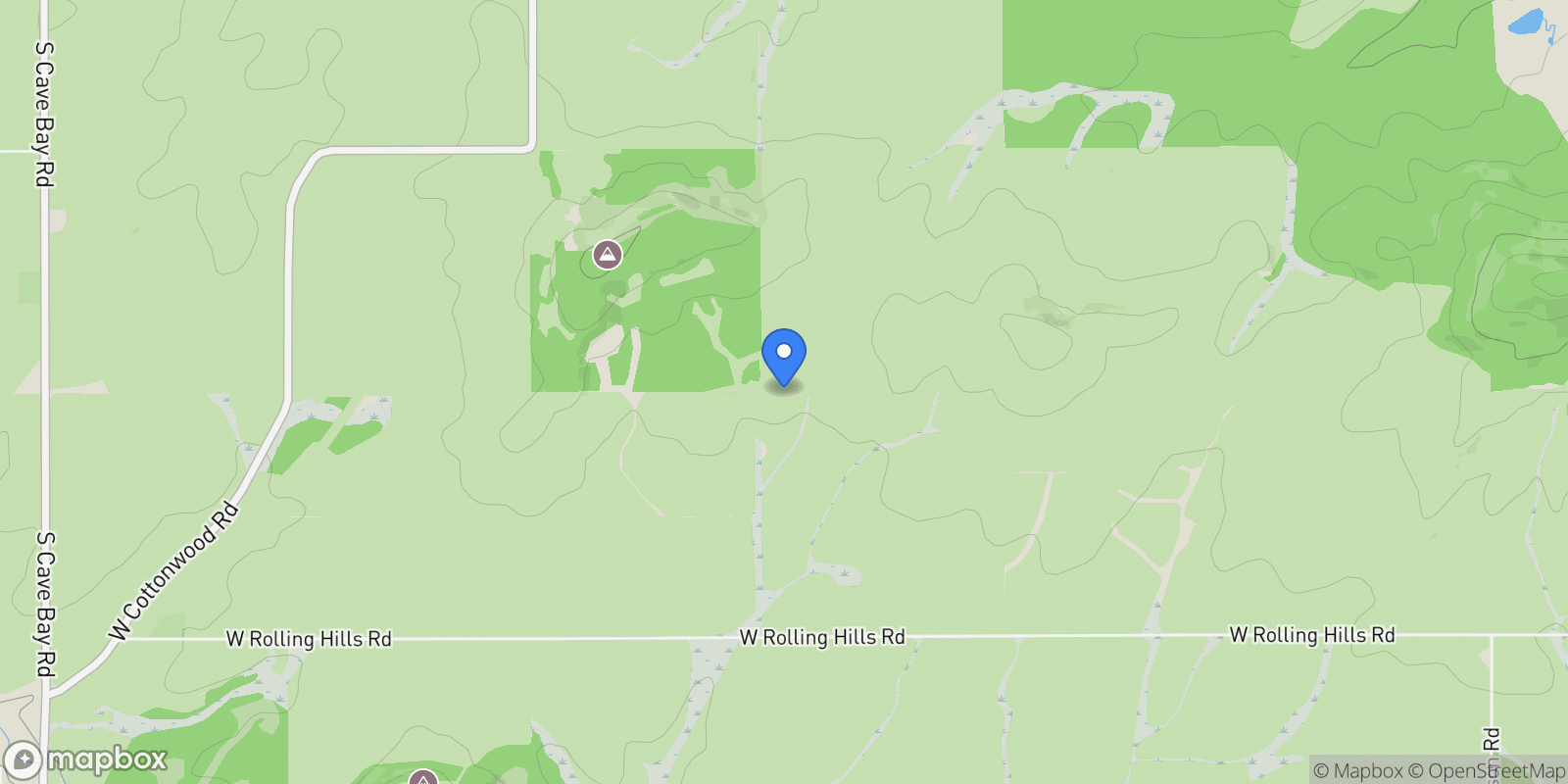 Map showing 8597 W Rolling Hills Road, Worley, ID 83876, Worley, Idaho, United States.