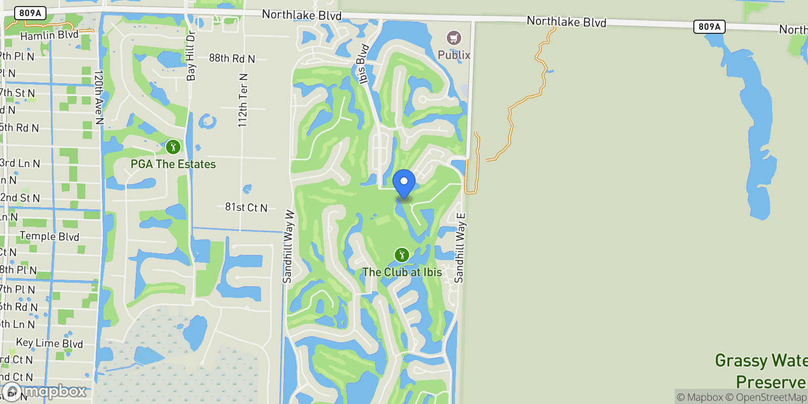 Map showing 10248 Heronwood Lane, Loxahatchee, Florida, United States.