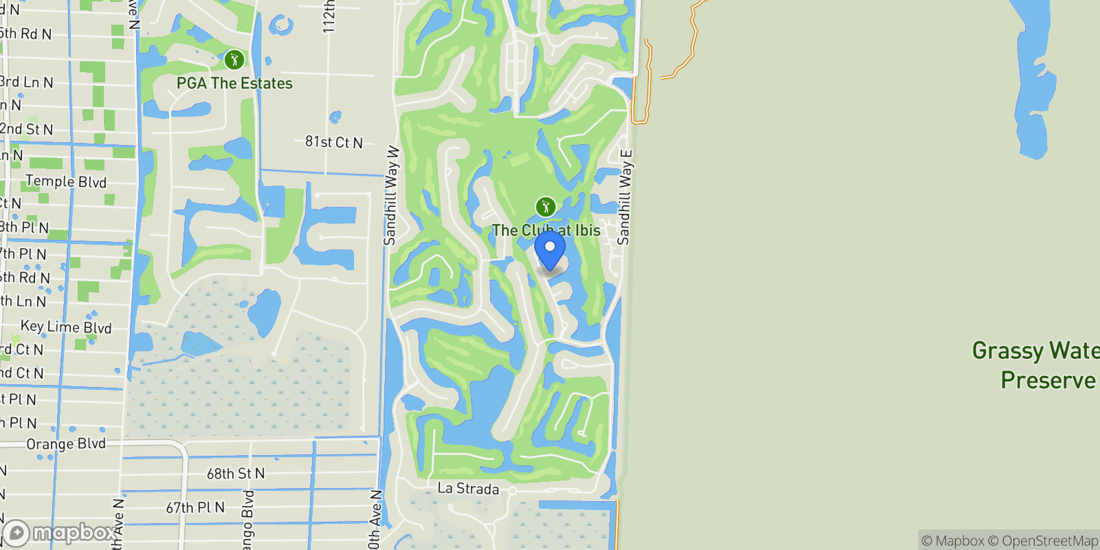 Map showing 10260 Blue Heron Point, Loxahatchee, Florida, United States.