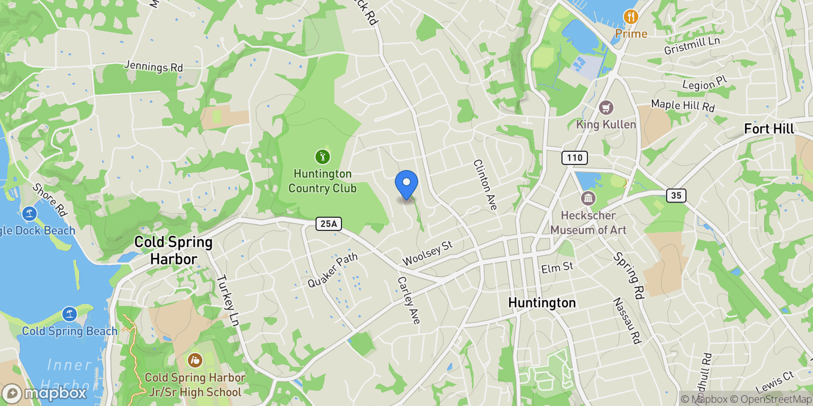 Map showing 12 Griffith Lane , Huntington, NY 11743, Halesite, New York, United States.