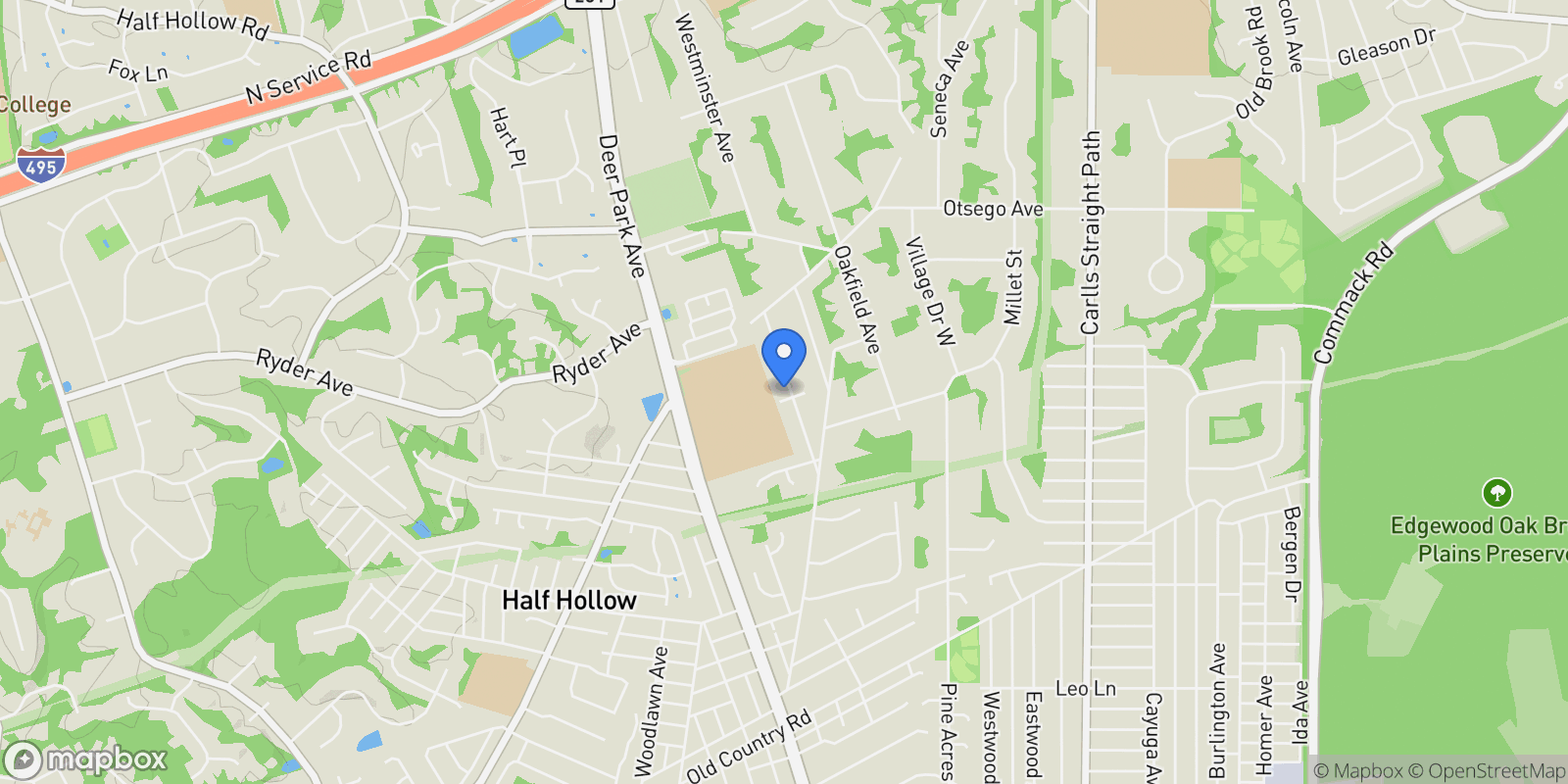 Map showing 1016 Westminster Avenue , Dix Hills, NY 11746, Huntington Station, New York, United States.