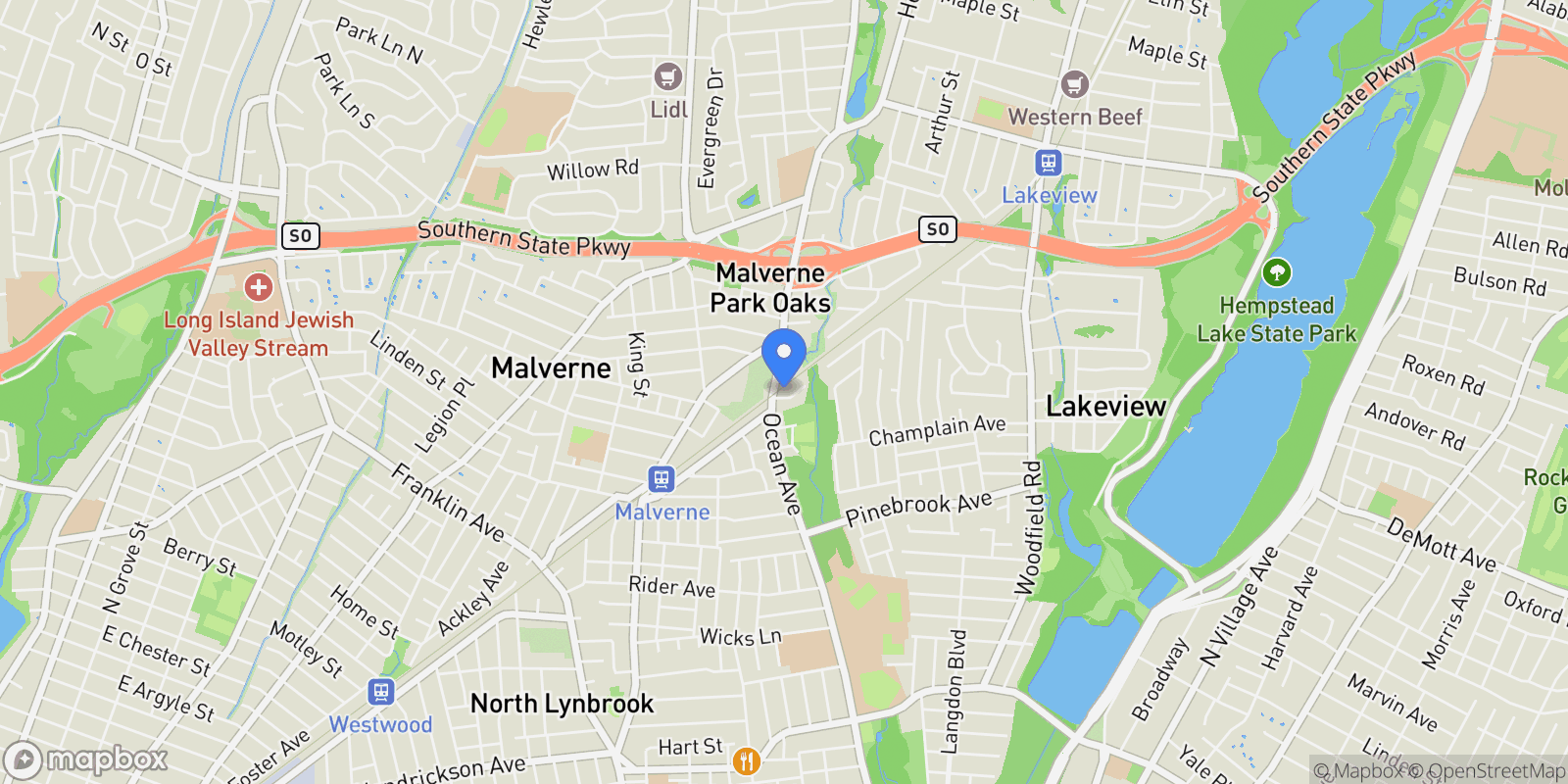 Map showing 9 Coral Court , Malverne, NY 11565, Malverne, New York, United States.