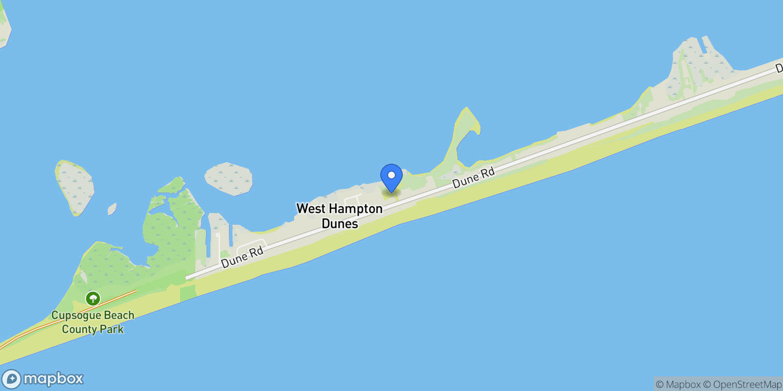 Map showing 780 Dune Road, Westhampton Beach, New York, United States.