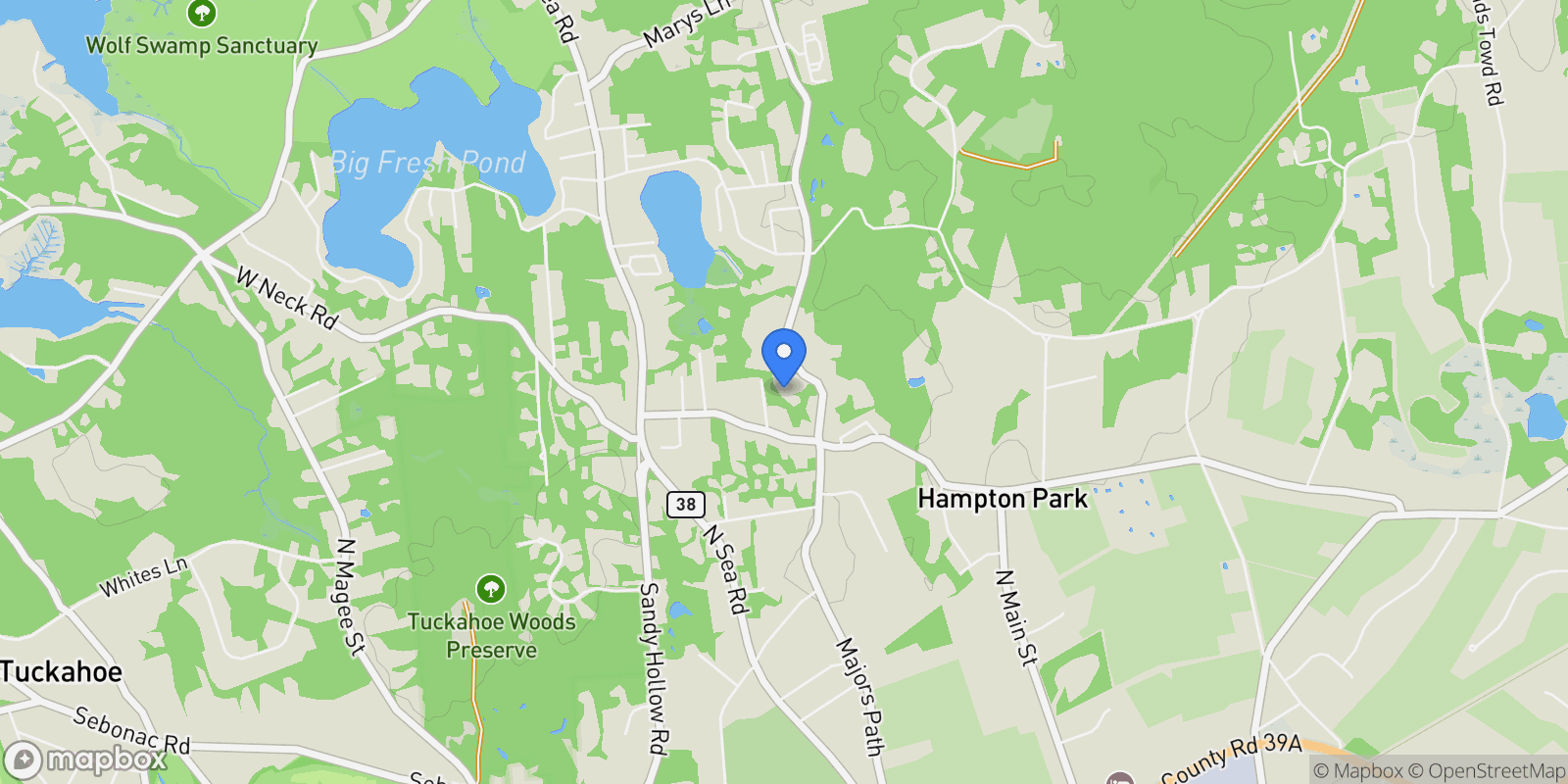 Map showing 601 Majors Path, Southampton, New York, United States.