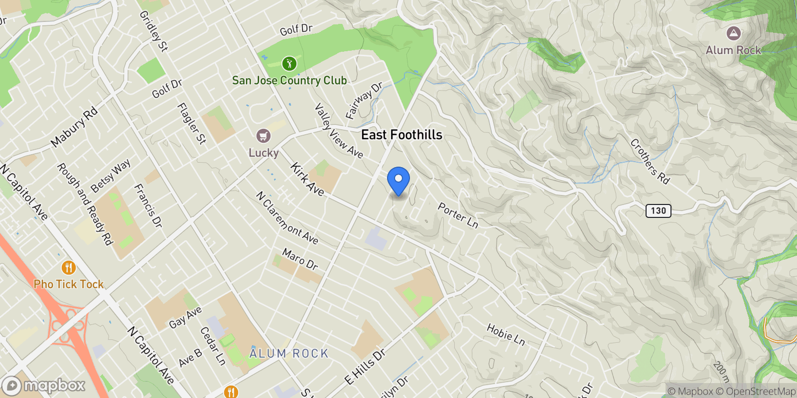 Map showing 3992 Altadena Lane, San Jose, California, United States.