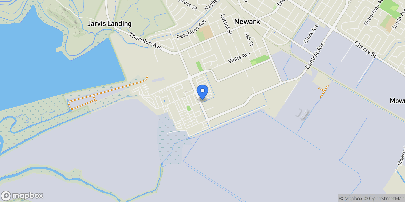 Map showing 37721 Bay Crest Rd, Newark, California, United States.