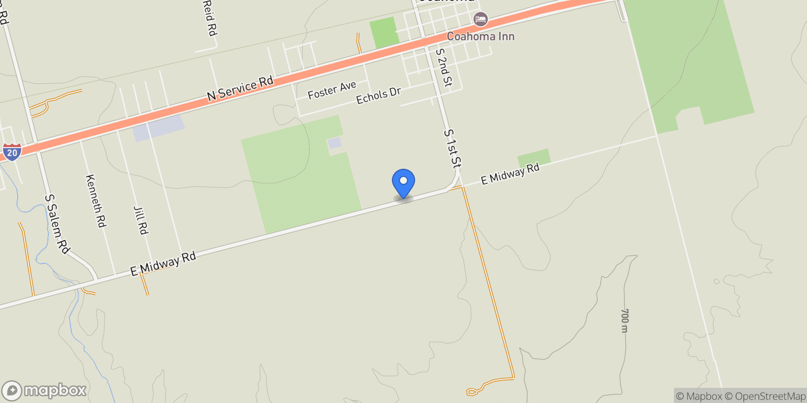 Map showing Big Spring, Texas, United States.