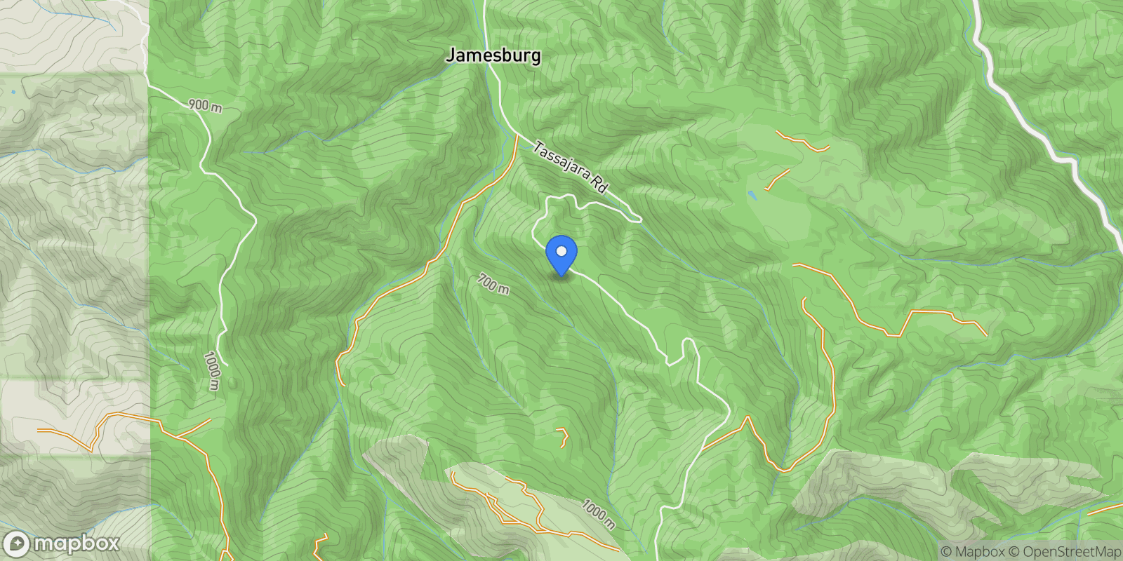 Map showing 40101 Tassajara Road, Carmel Valley, California, United States.