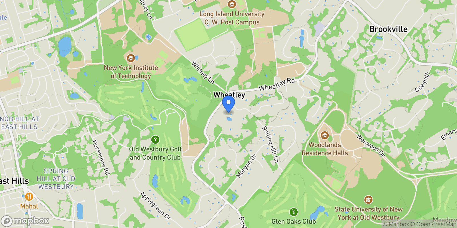 Map showing 4 Clock Tower Lane, Old Westbury, NY 11568, Old Westbury, New York, United States.