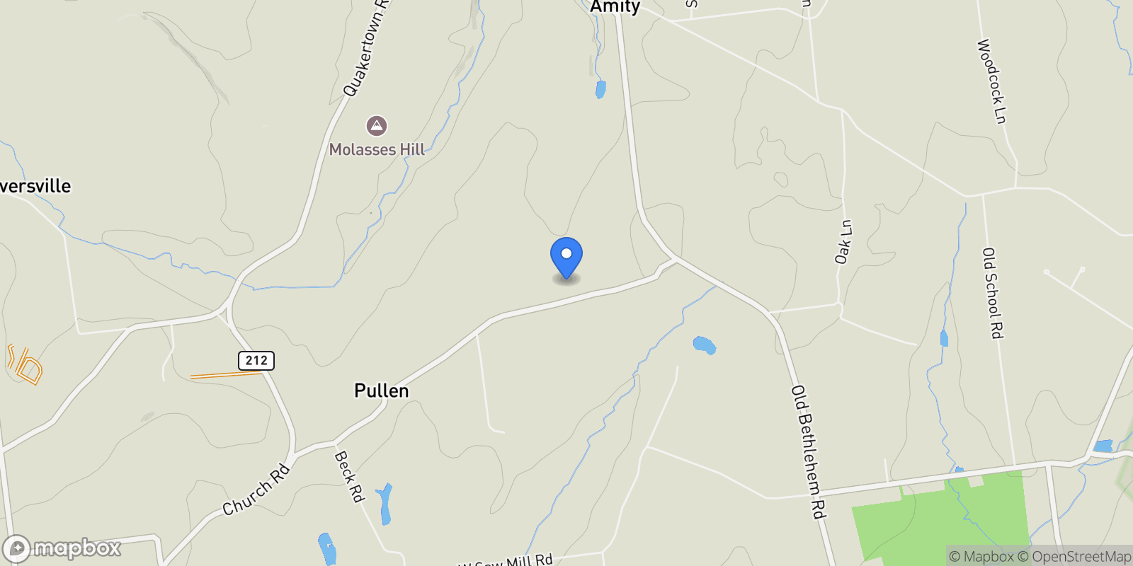 Map showing 325 PullenStation Road, Haycock Twp, PA 18951, Quakertown, Pennsylvania, United States.