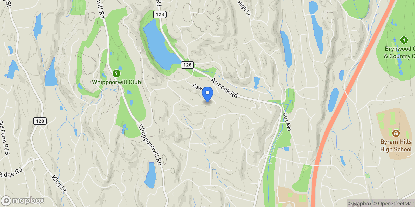Map showing 11 Fawn Lane, Greenwich, New York, United States.