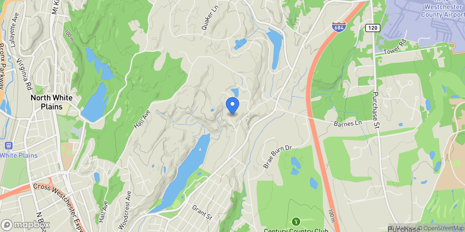 Map showing 65 Buckout Road, Harrison, New York, United States.