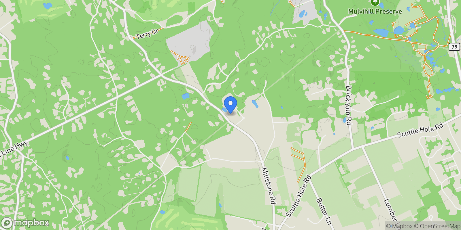 Map showing Windy Hill Lane, Bridgehampton, New York, United States.