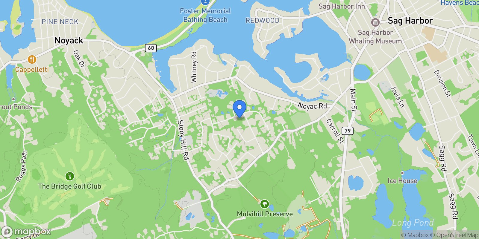 Map showing Harbor Watch Court, Sag Harbor, New York, United States.