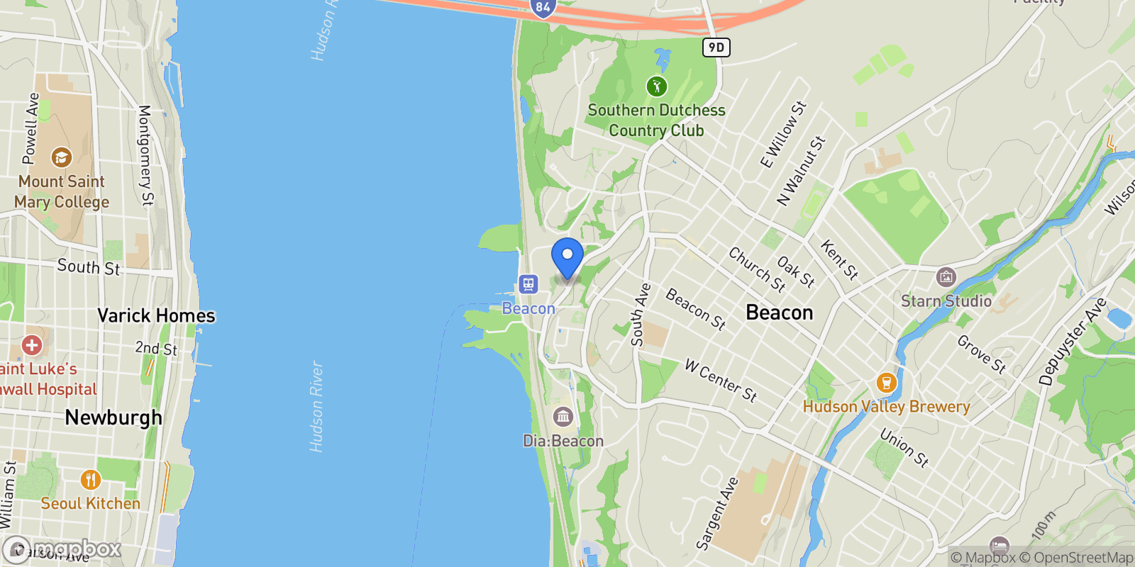 Map showing 10 Beekman Street 2, Beacon, NY 12508, Beacon, New York, United States.