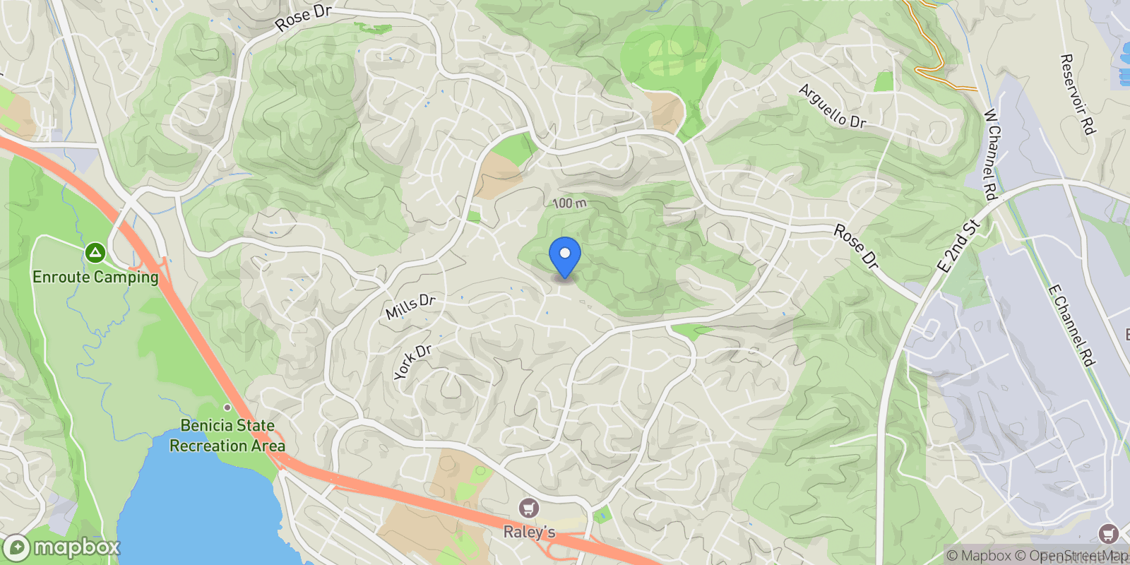 Map showing 403 Gerald Court, Benicia, California, United States.