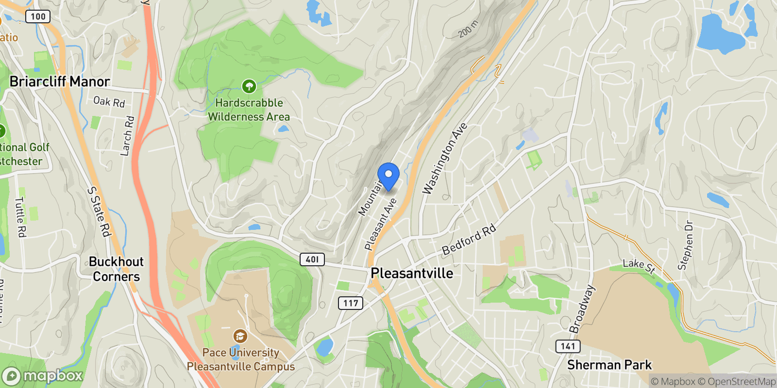 Map showing 159 Sarles Lane, Pleasantville, NY 10570, Pleasantville, New York, United States.
