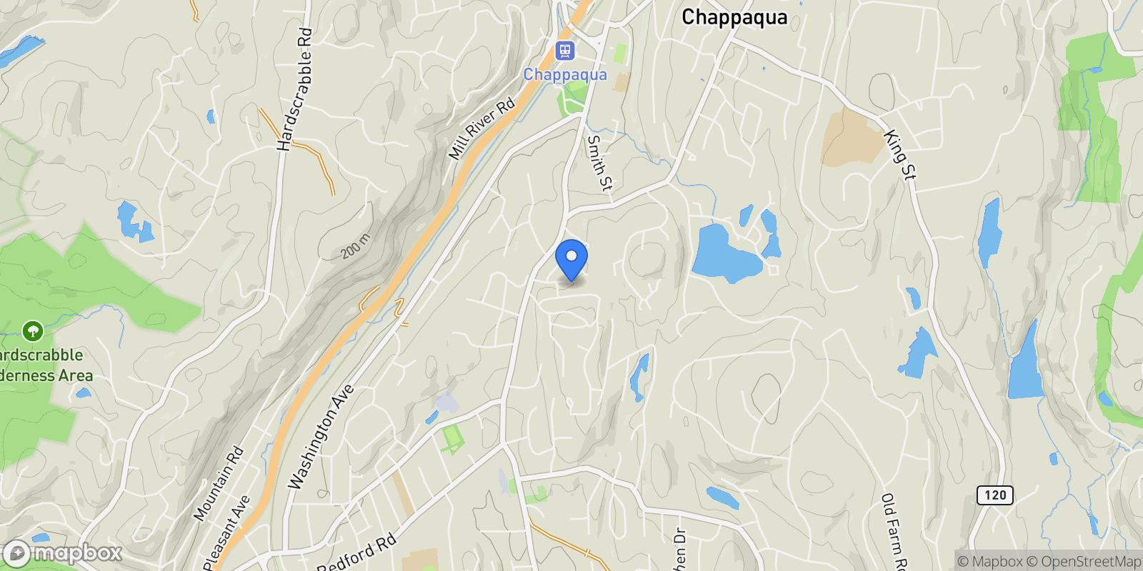 Map showing 50 Brentwood Drive, Pleasantville, NY 10570, Pleasantville, New York, United States.