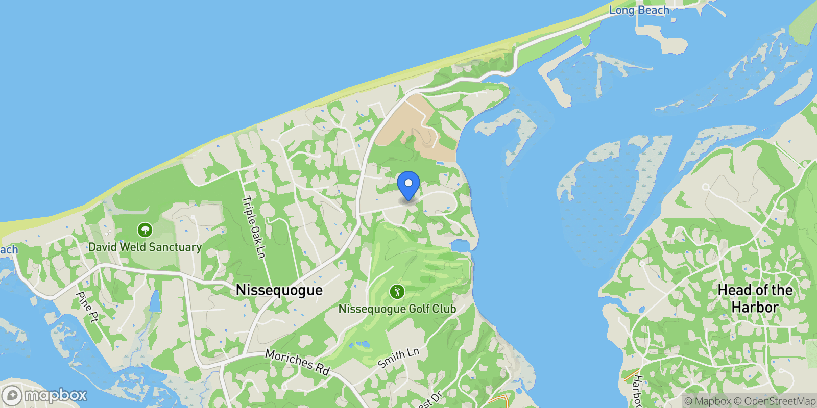 Map showing Stillwater Lane, Nissequogue, New York, United States.