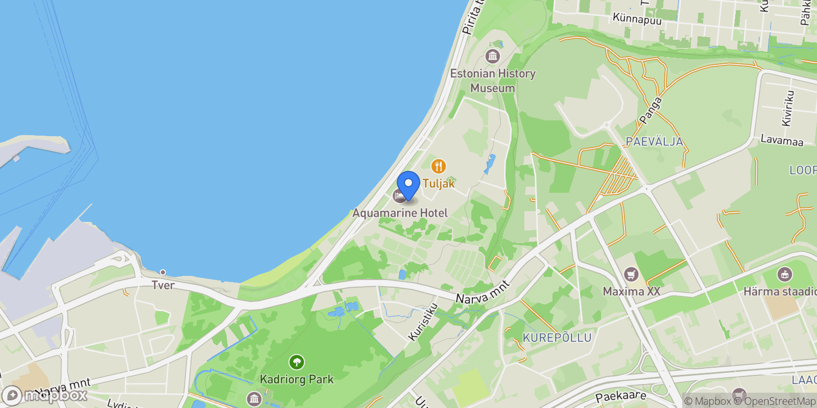 Map showing Tallinn, Harju County, Estonia.