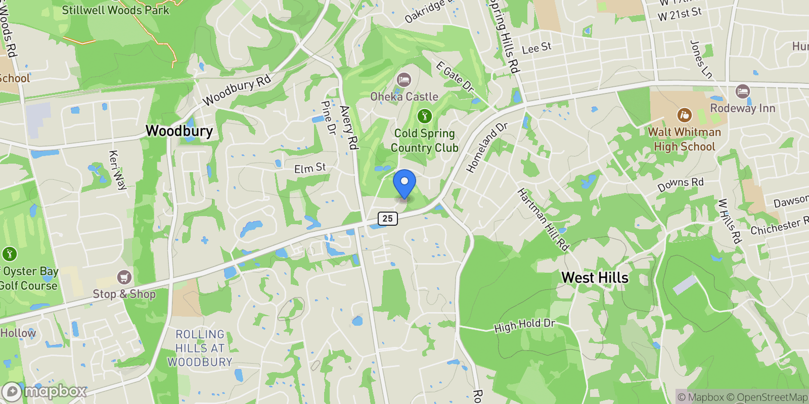 Map showing 4 Club Court, Huntington, NY, 11743, USA, Halesite, New York, United States.