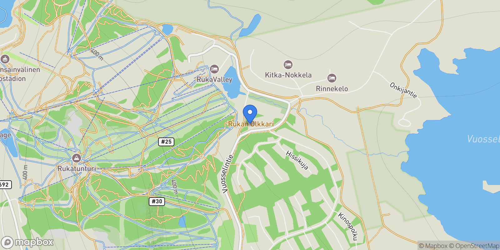 Map showing Vuosselintie 19, Kuusamo, 14 93830, Kuusamo, Finland.