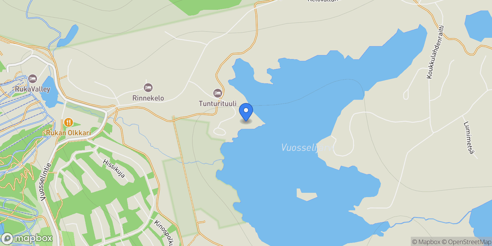 Map showing Onkijantie 19-23, Kuusamo, 14 93830, Kuusamo, Finland.