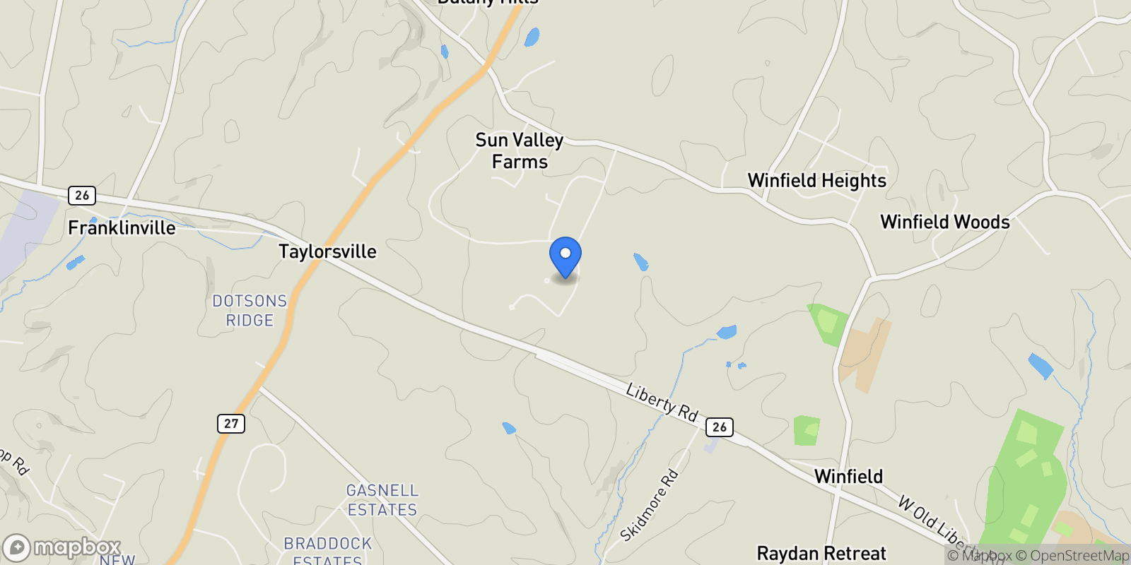 Map showing 4206 Sequoia Drive, Westminster, MD 21157, Westminster, Maryland, United States.