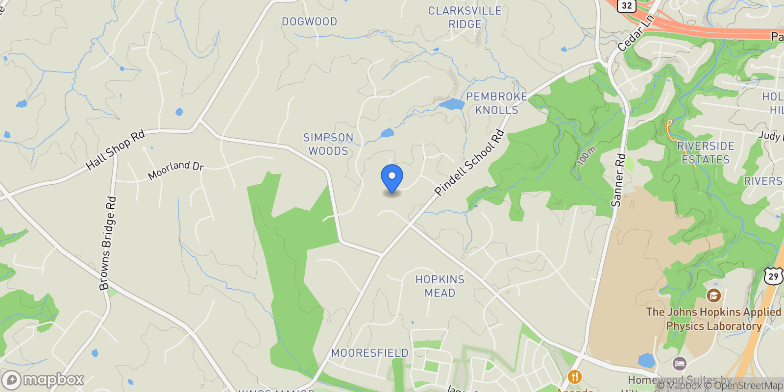 Map showing 7221 Preservation Court, Fulton, MD 20759, Fulton, Maryland, United States.