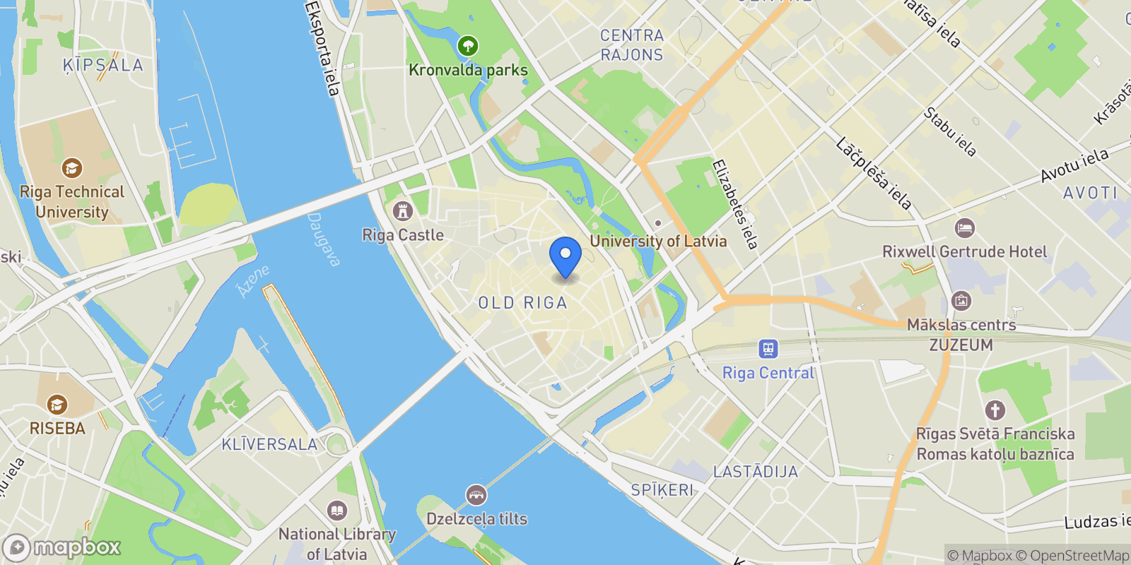 Map showing Gleznotaju 4, Riga, RIX, Riga, Latvia.