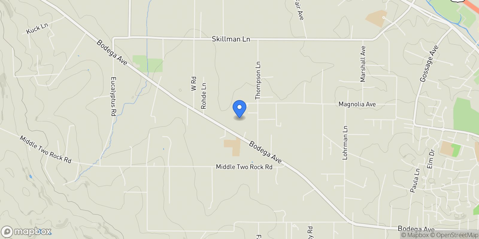 Map showing 50&52 Red Barn Court, Petaluma, California, United States.