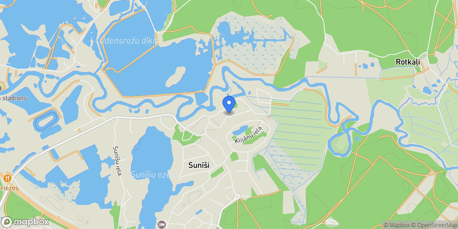 Map showing Maijrozu 10, Sunisi, 031, Sunīši, Garkalne Municipality, Latvia.