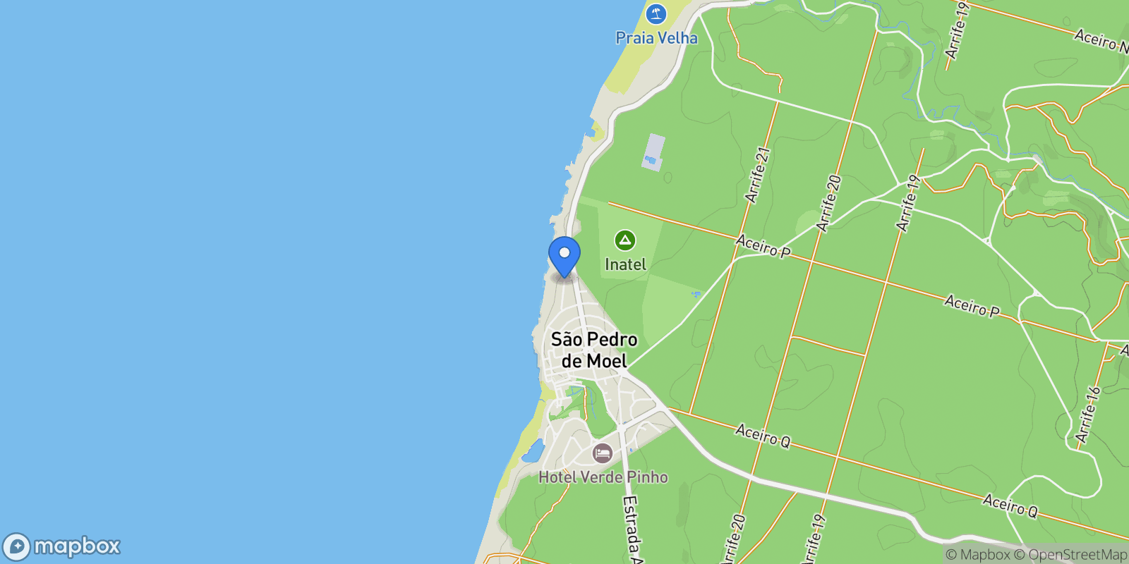 Map showing R. dos Naturais, 2430 Marinha Grande, Portugal, Marinha Grande, Leiria District, Portugal.
