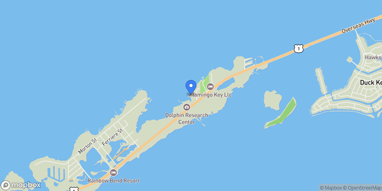 Map showing 56 Pelican Rd, Marathon, Florida, United States.