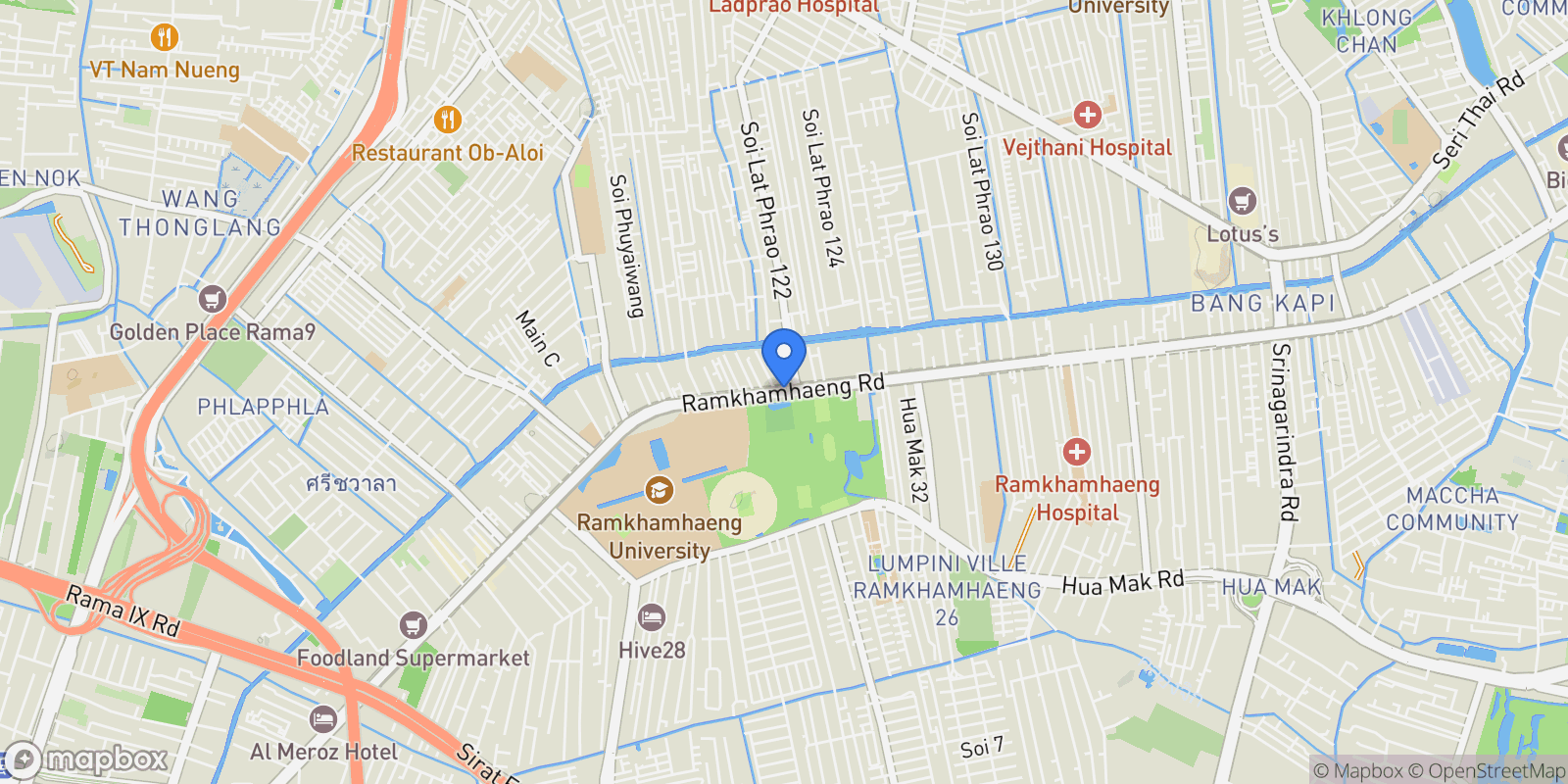 Map showing ramkamhang, Bangkok, Bangkok, Thailand.