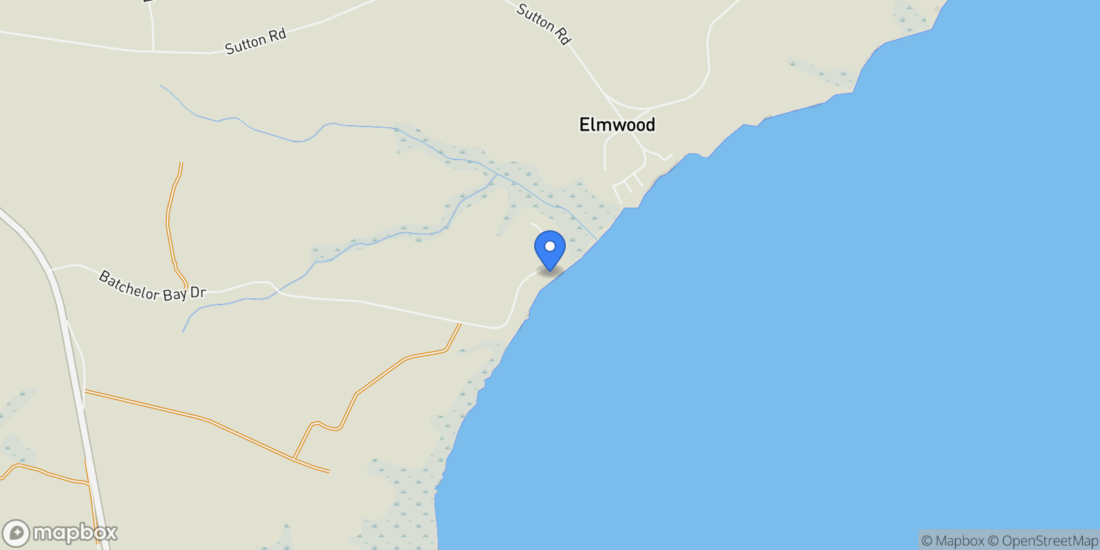 Map showing 446 Batchelor Bay Dr, Windsor, NC 27983, Windsor, North Carolina, United States.