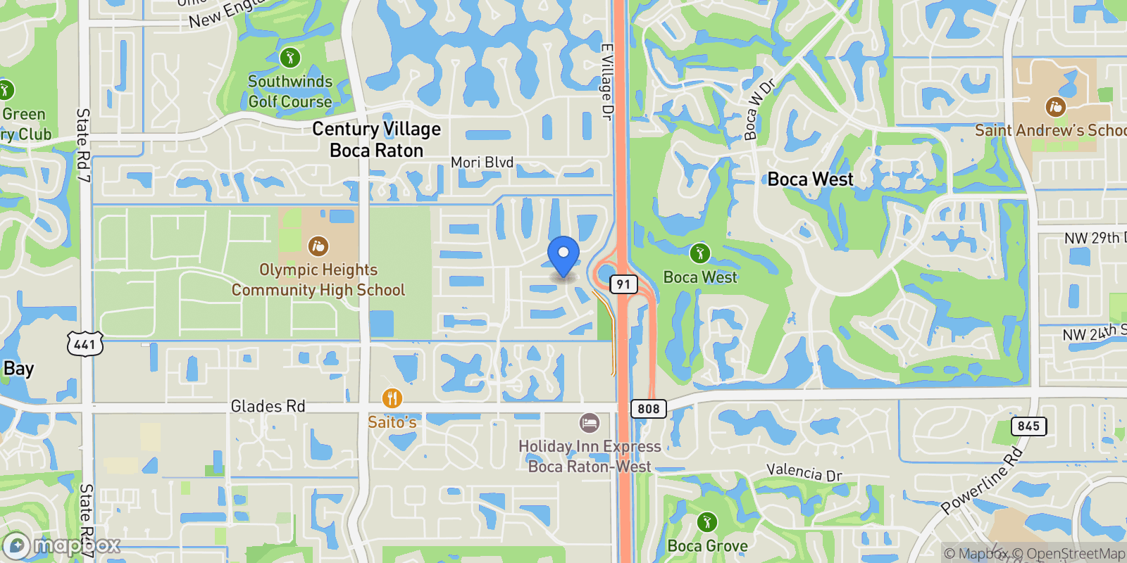 Map showing 8284 Royal County Down Road, Boca Raton, FL 33434, Boca Raton, Florida, United States.