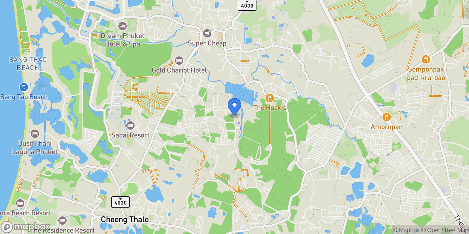 Map showing 81 Tambon Choeng Thale, Amphoe Thalang, Chang Wat Phuket 83110, Thailand, Choeng Thale, Phuket, Thailand.