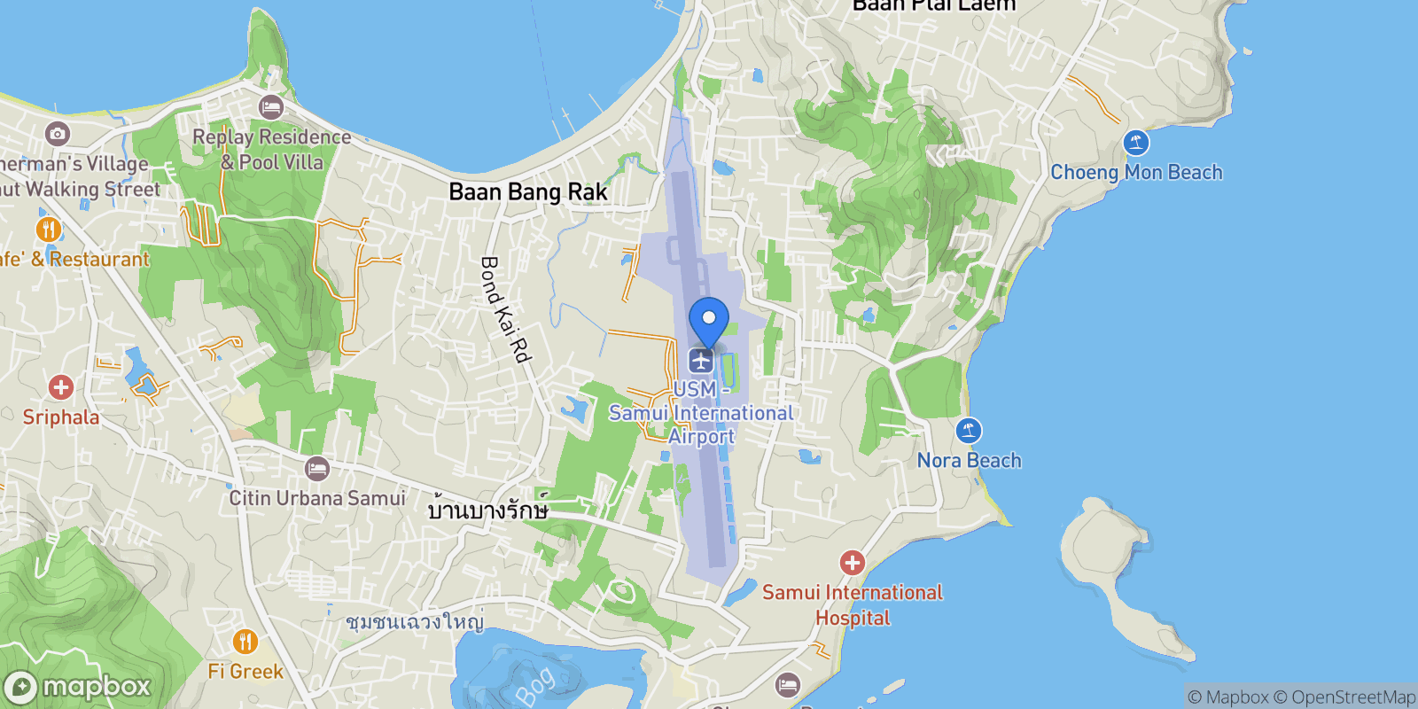 Map showing 99, Tambon Bo Put, Amphoe Ko Samui, Chang Wat Surat Thani 84320, Thailand, Koh Samui, Surat Thani, Thailand.