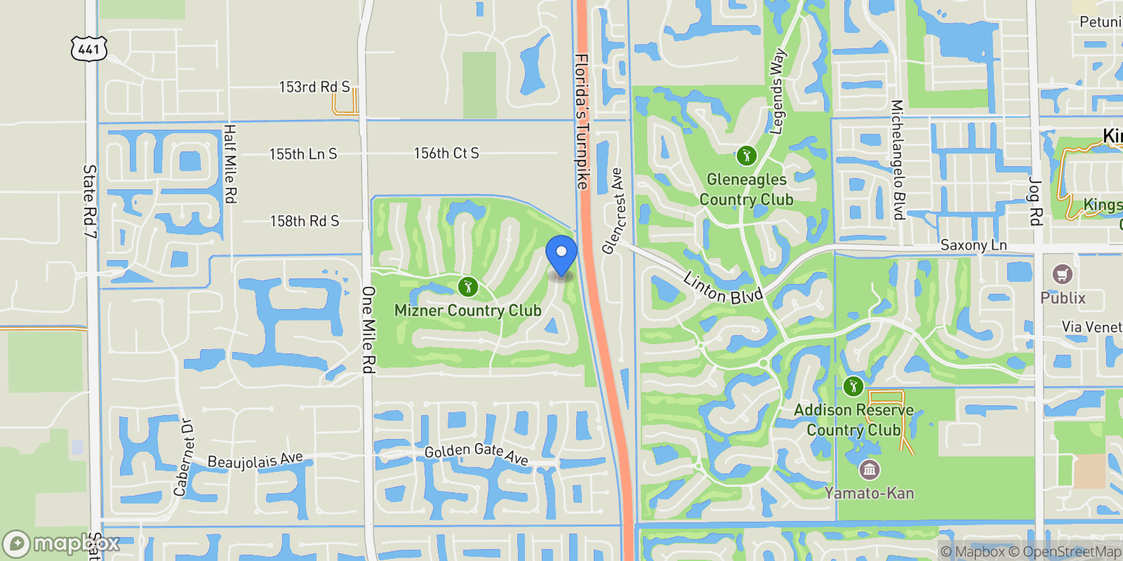 Map showing 8030 Laurel Ridge Court, Delray Beach, FL 33446, Delray Beach, Florida, United States.