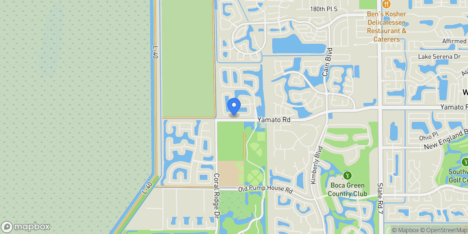 Map showing 11407 Sea Grass Cir, Boca Raton, FL 33498, Boca Raton, Florida, United States.