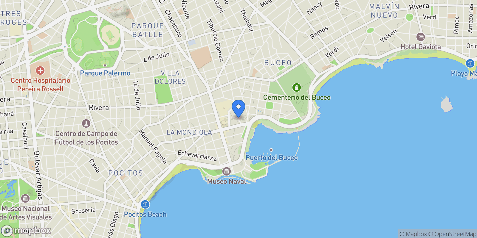 Map showing Prof. Juan Carlos Sabat Pebet 1230, 11300 Montevideo, Departamento de Montevideo, Uruguay, Montevideo, Departamento de Montevideo, Uruguay.