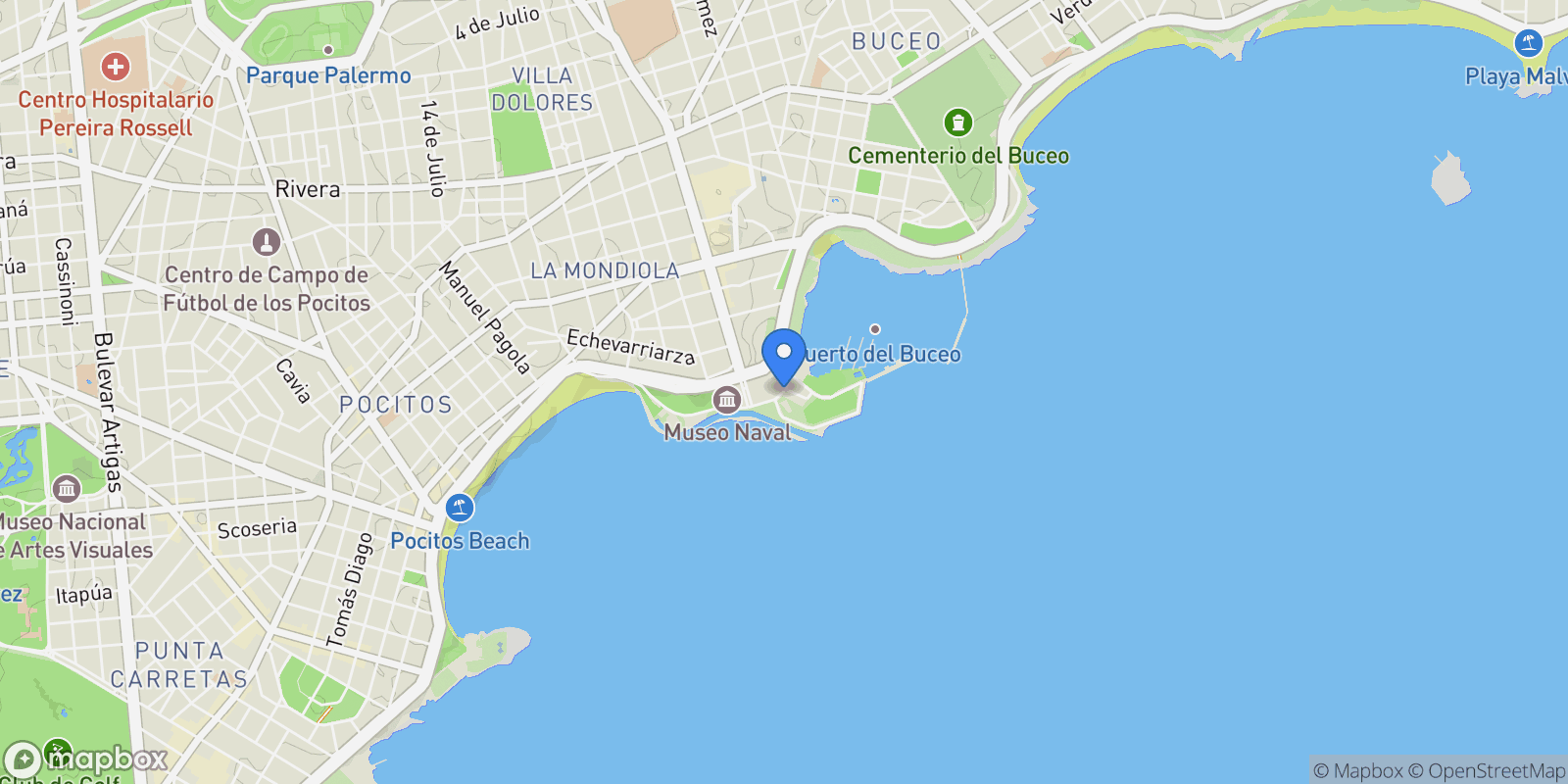Map showing Av. Prof. Dr. Euclides Peluffo 1609, Montevideo, MO, Montevideo, Departamento de Montevideo, Uruguay.
