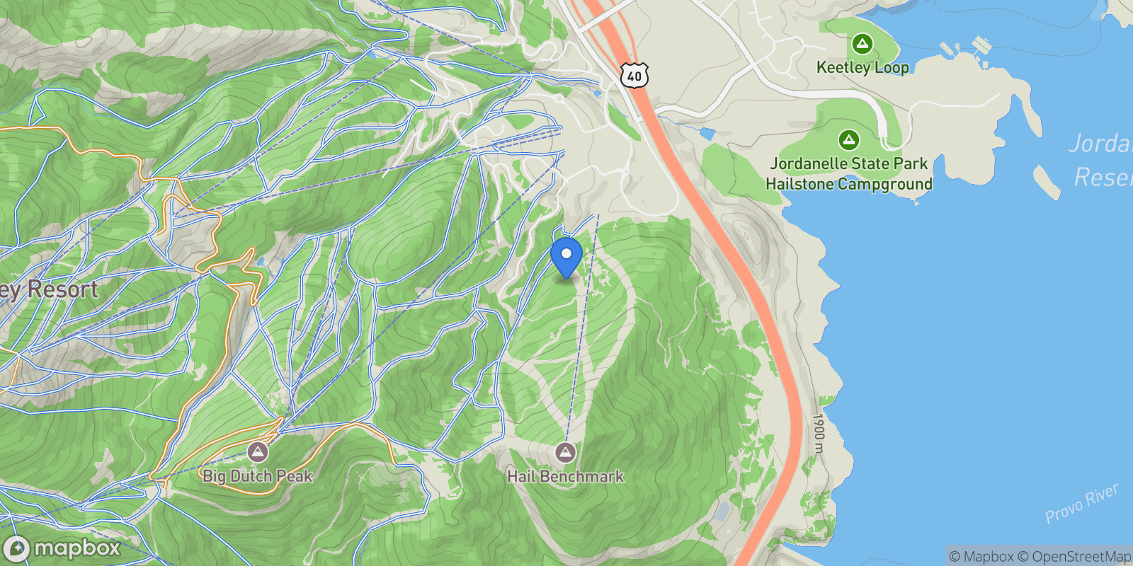 Map showing 9413 N Blue Ledge Drive, Lot 106 , Park City, UT 84060, Park City, Utah, United States.