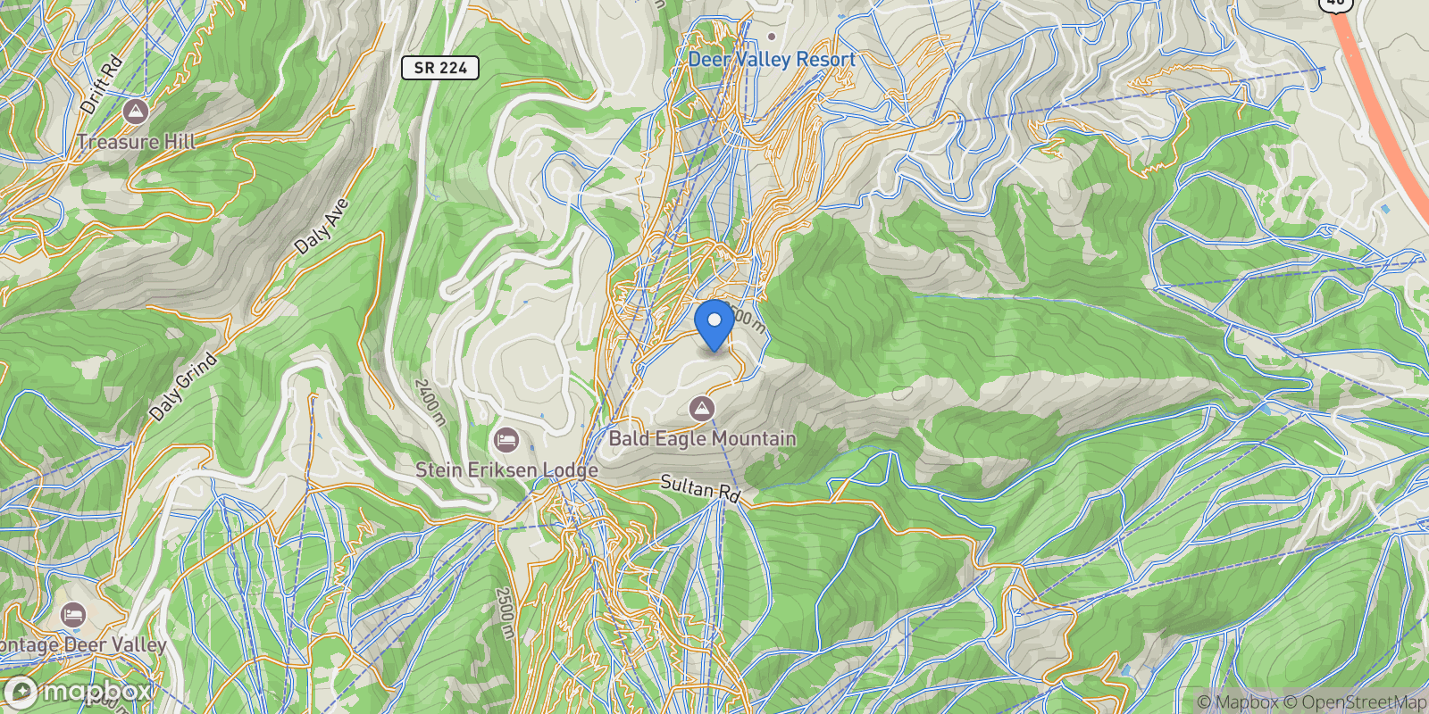 Map showing 7933 Bald Eagle Drive, Park City, UT 84060, Park City, Utah, United States.