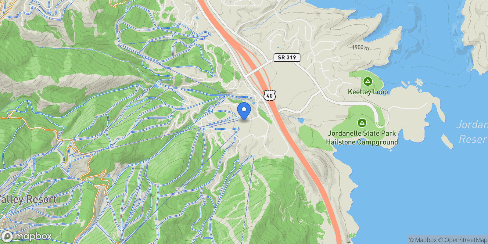 Map showing 1707 West Glencoe Mountain Way, Unit 7A, Park City, UT 84060, Park City, Utah, United States.