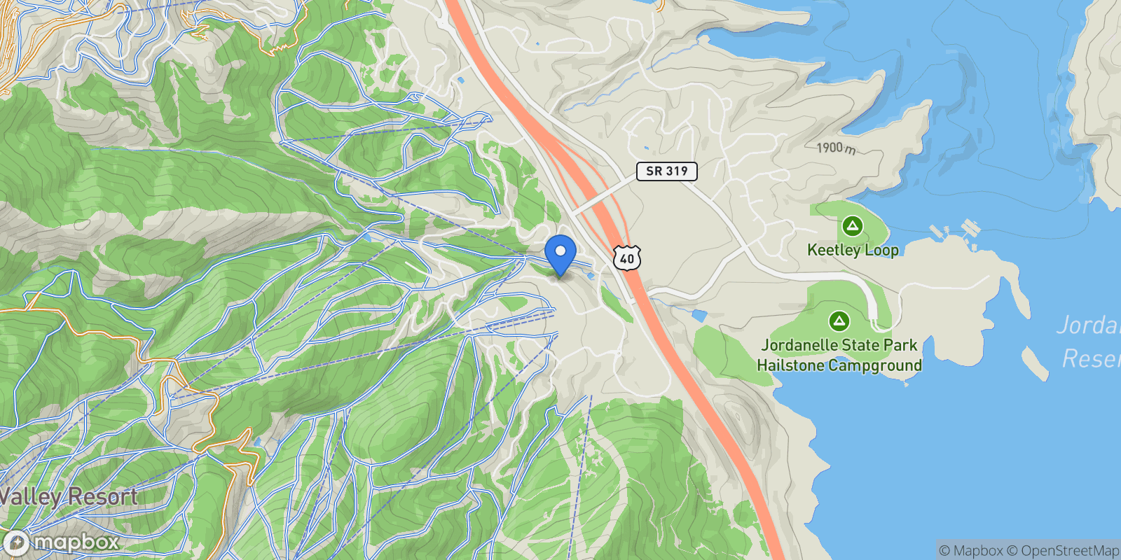 Map showing 1693 W Glencoe Mountain Way, Unit 905, Park City, UT 84060, Park City, Utah, United States.