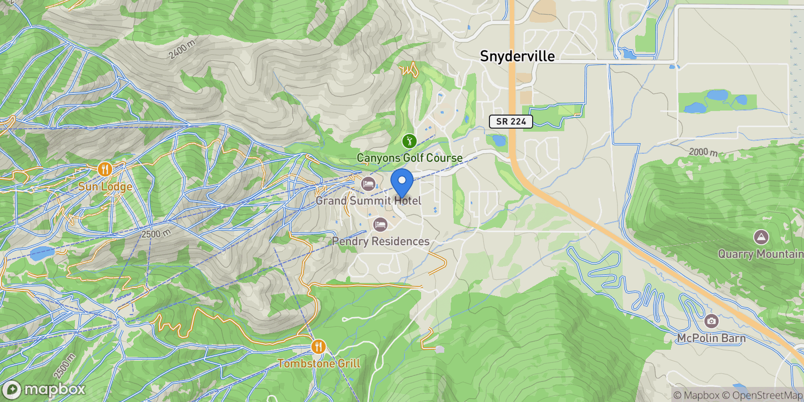 Map showing 2669 Canyons Resort Drive Unit 101, Park City, UT 84098, Park City, Utah, United States.