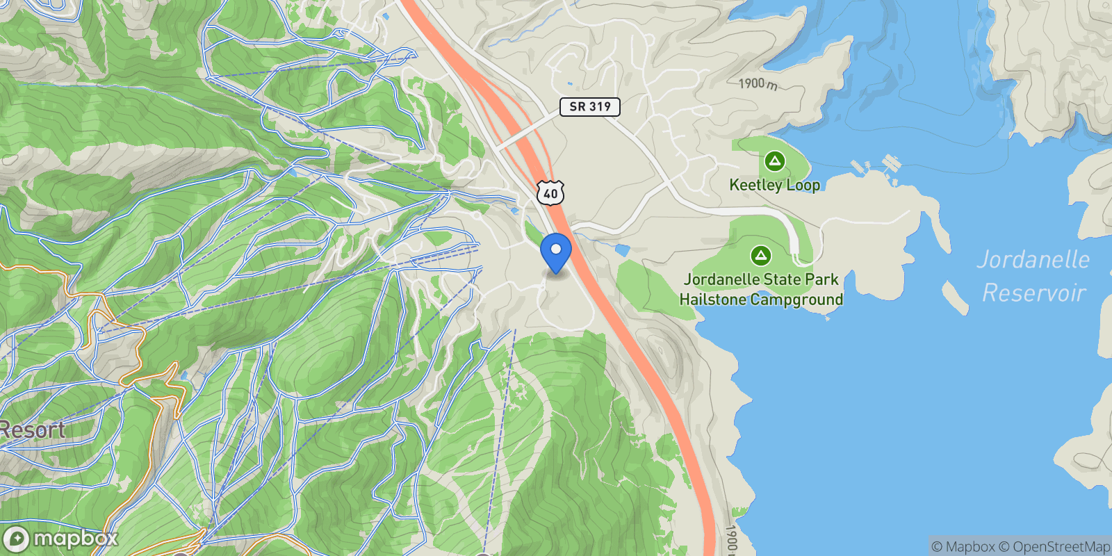 Map showing 1799 W Horn Court, Unit 19, Park City, UT 84060, Park City, Utah, United States.